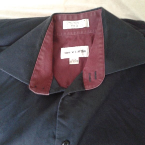 PIERRE CARDIN mens med long sleeve button up  shirt Y2K - Picture 9 of 10